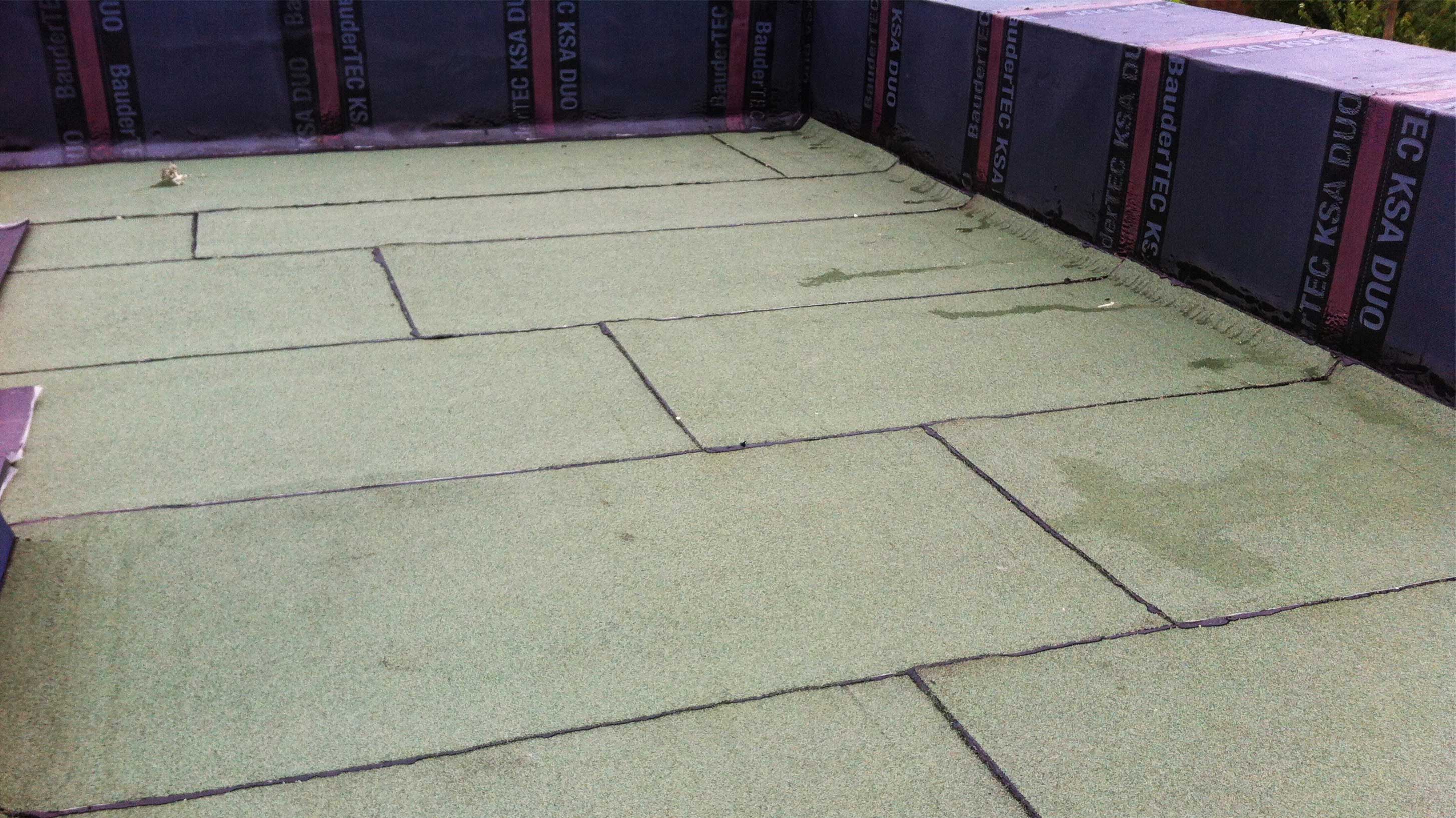 Roof of Ostro Passivhaus with Bauder Total Green Roof System installed