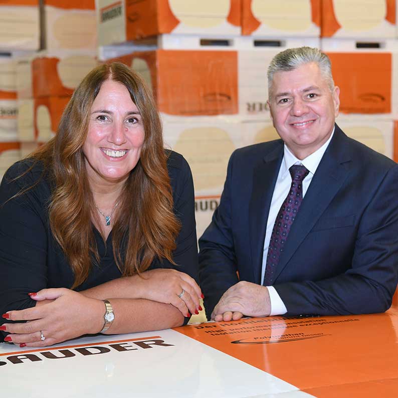 Bauder managing directors Yvonne Higgins and John Llewellyn