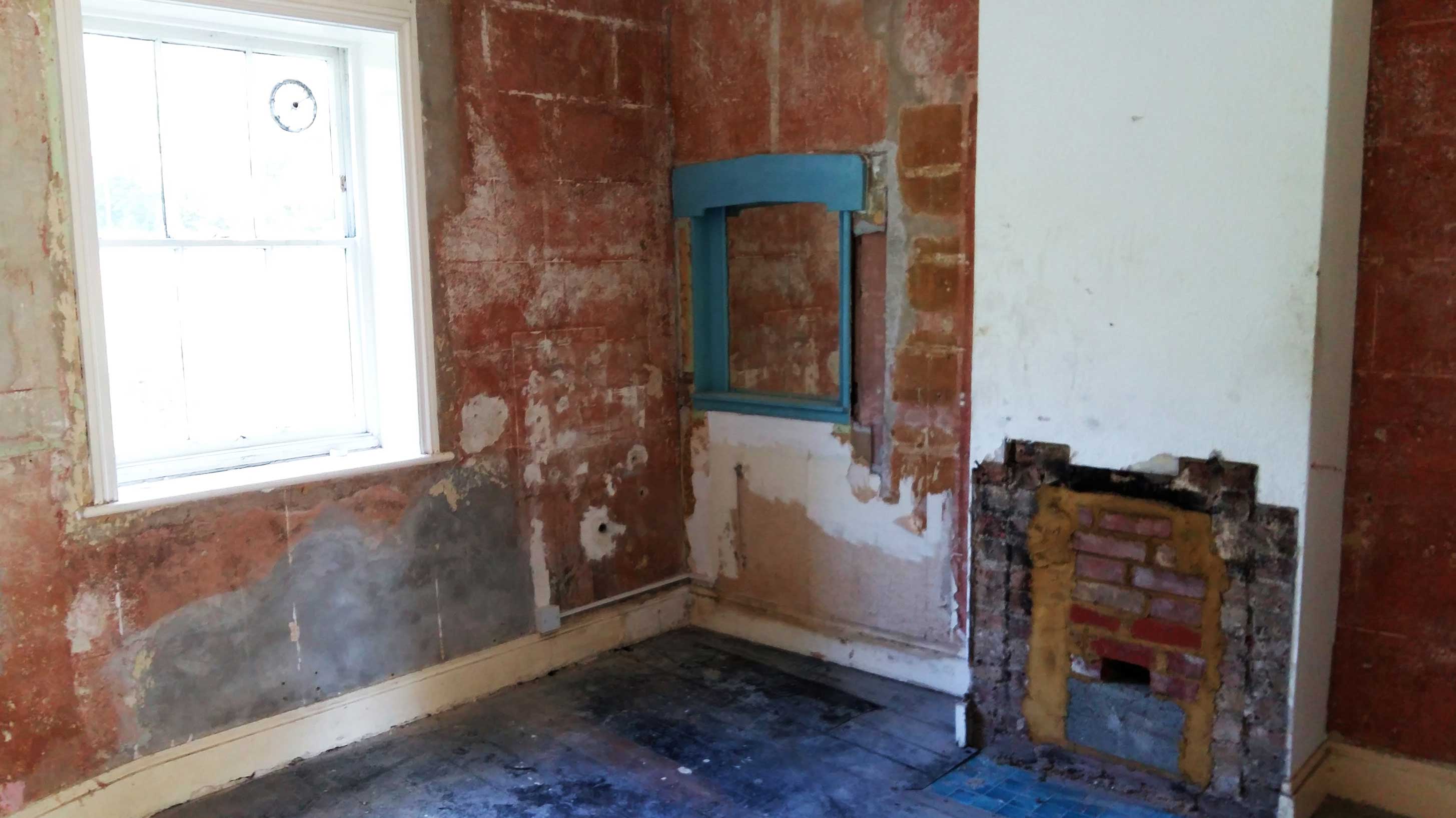 Emmaus Brighton charity project house during refurbishment