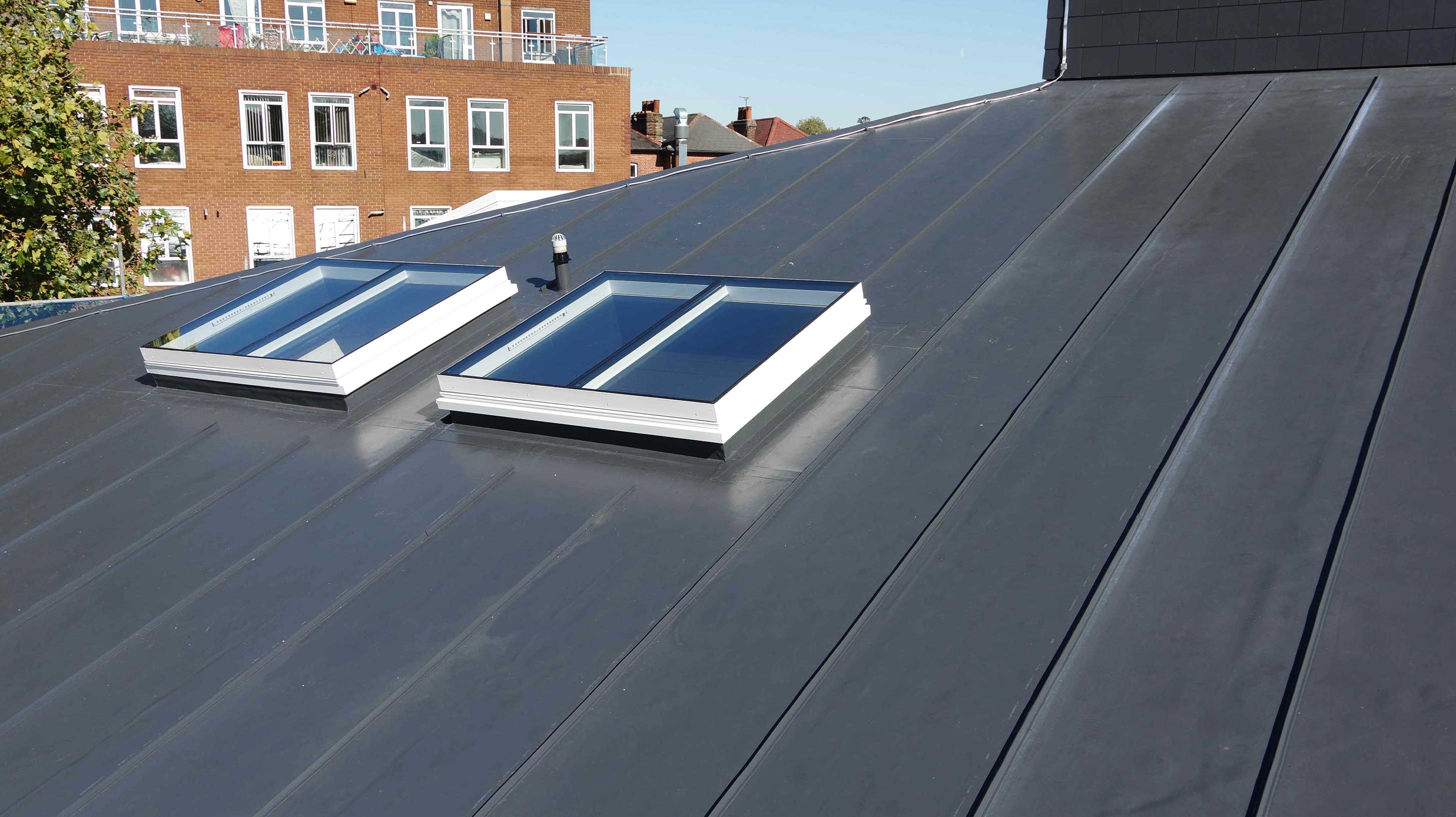 New Wolsey Theatre roof with BauderThermofol PVC single ply waterproofing system with Structual rooflights
