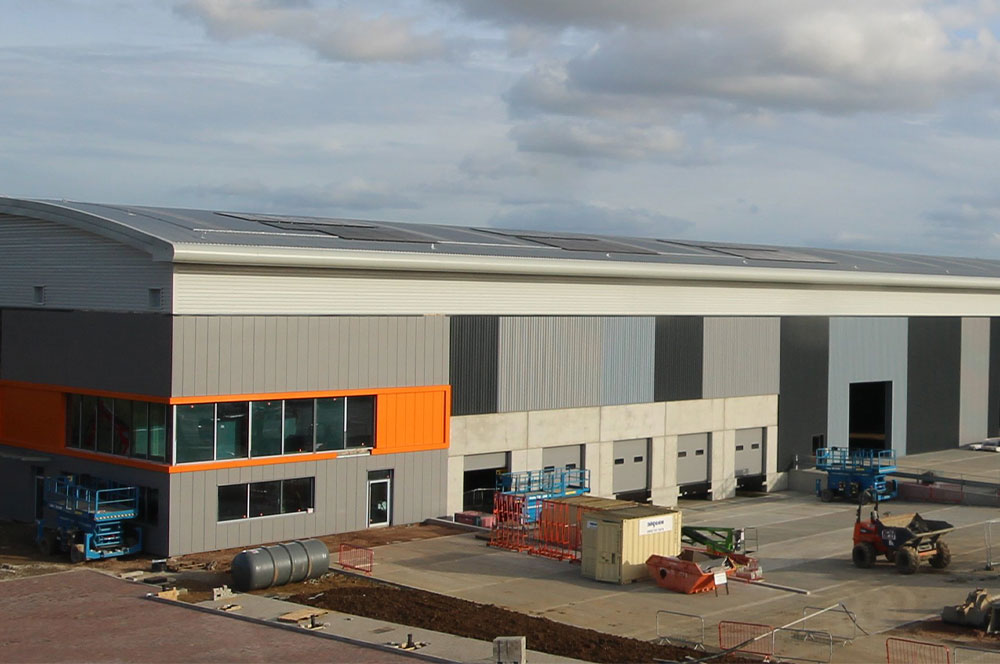 Works progressing at new Bauder warehouse