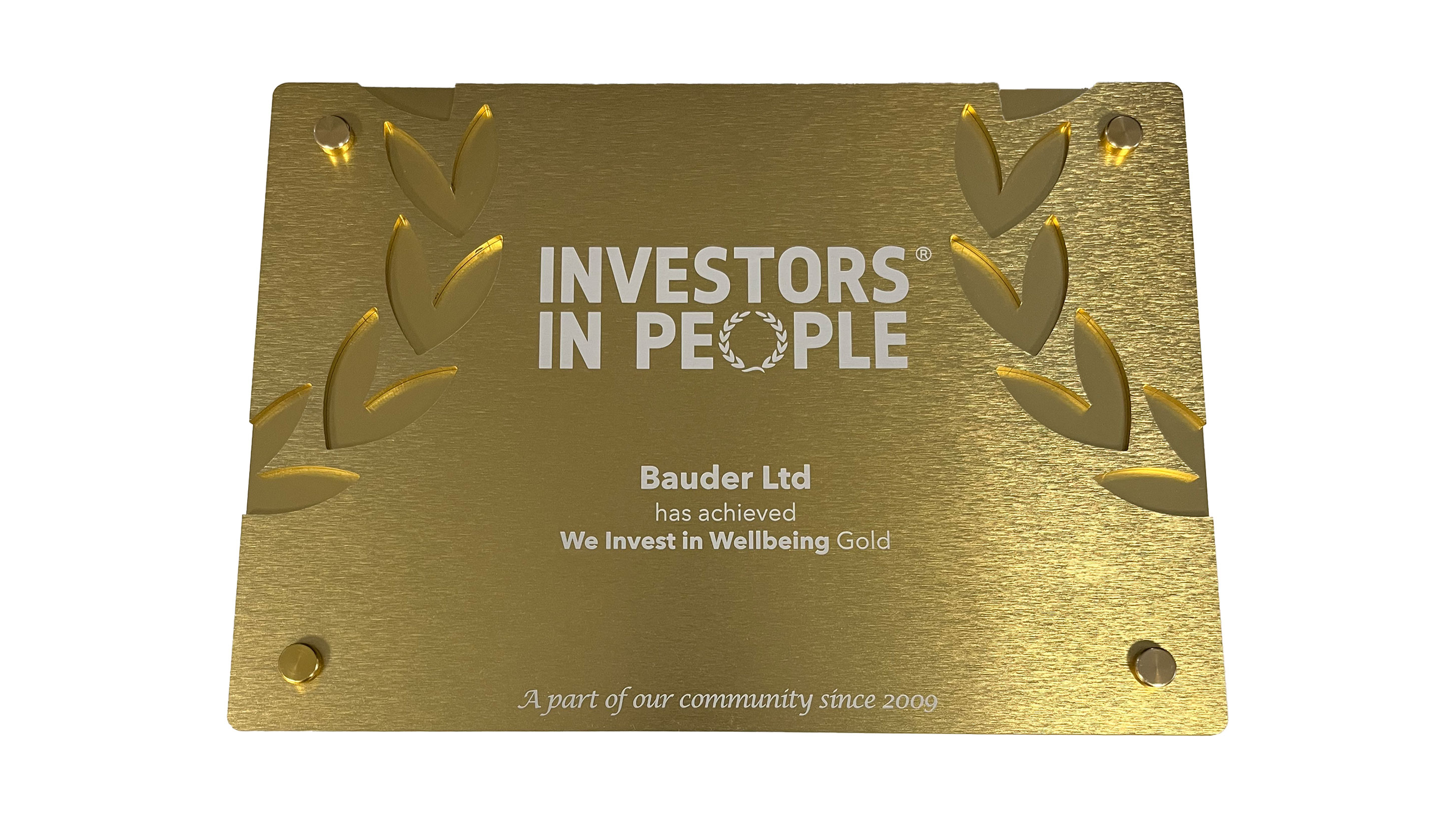 We Invest in Wellbeing Gold