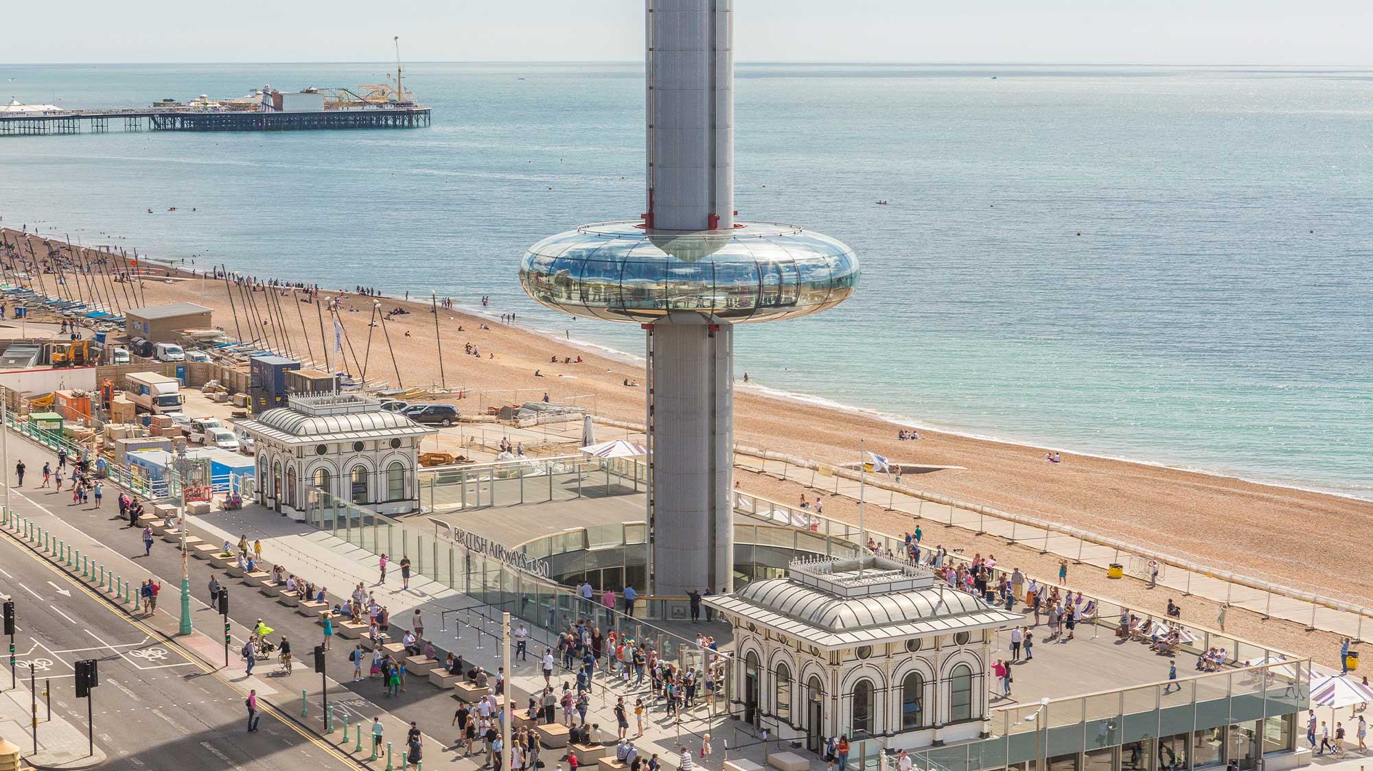 British Airways i360 Observation Tower with Bauder Hot Melt structural waterproofing system