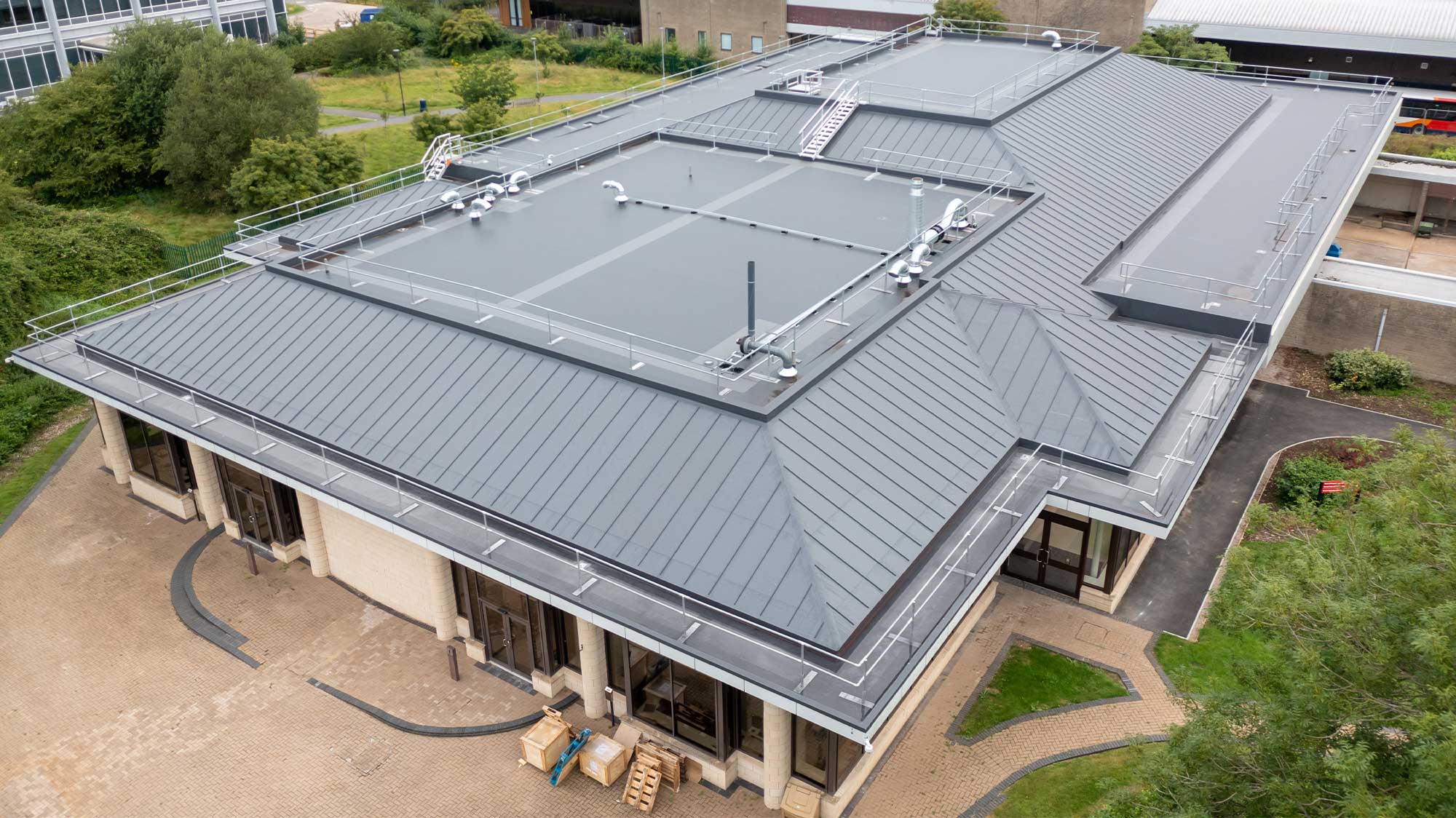 Aerial view of University of West England W Block