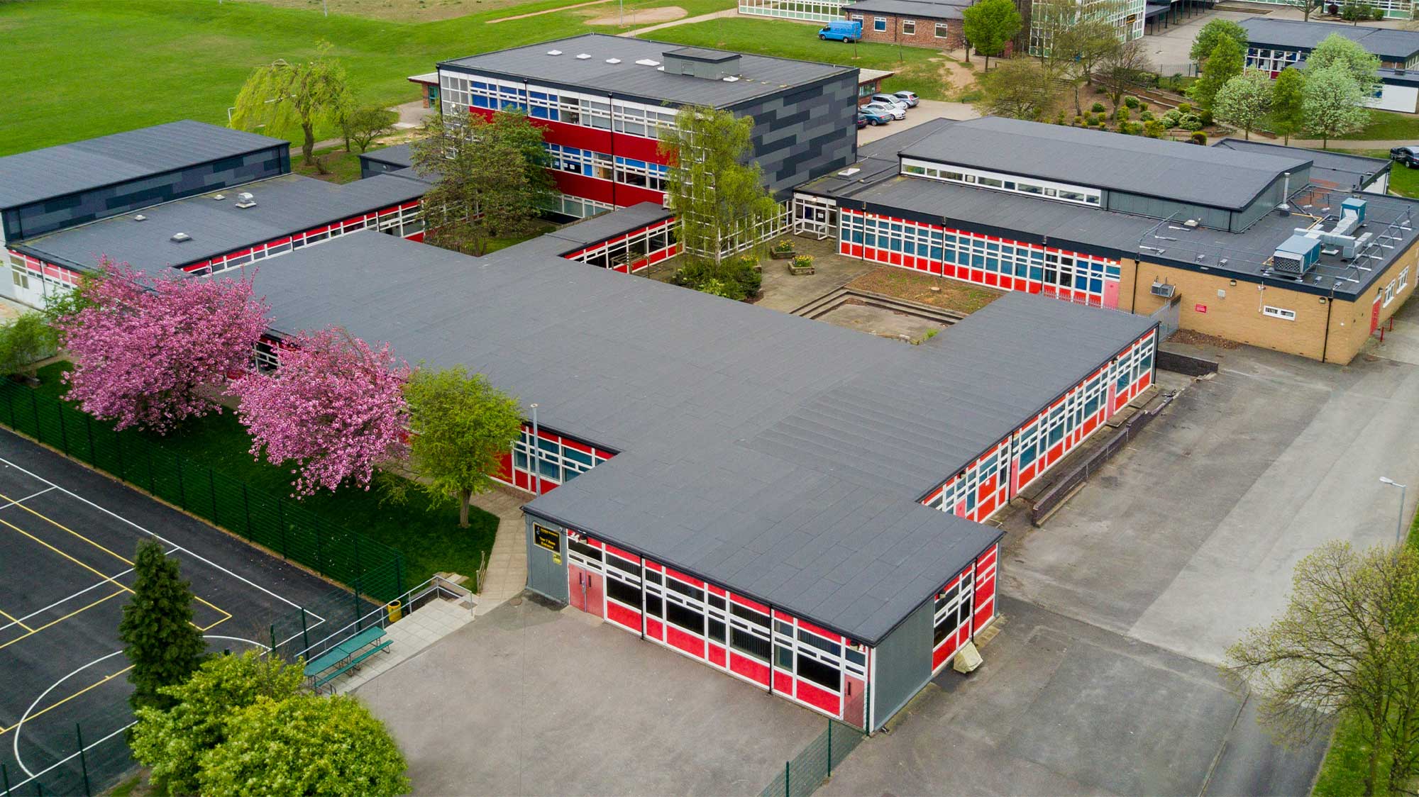 Aerial view of Airedale Academy