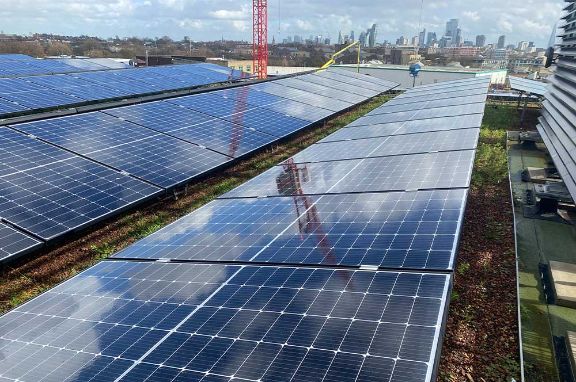 98 to 124 Brewery Road with Bauder total green roof system