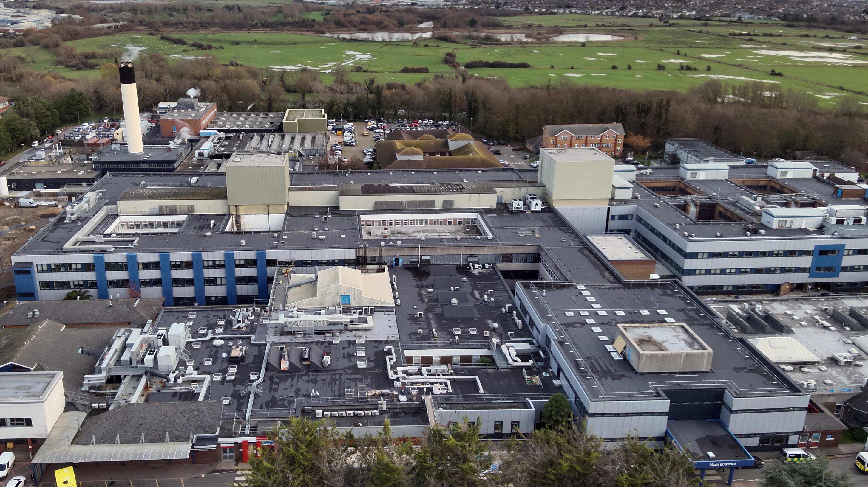 Eastbourne Hospital Roof after refurbishment