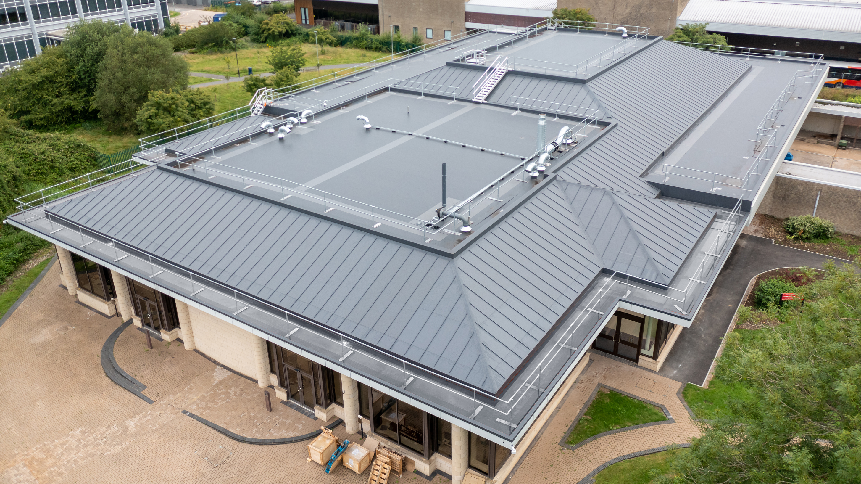 Aerial view of University of West England W Block