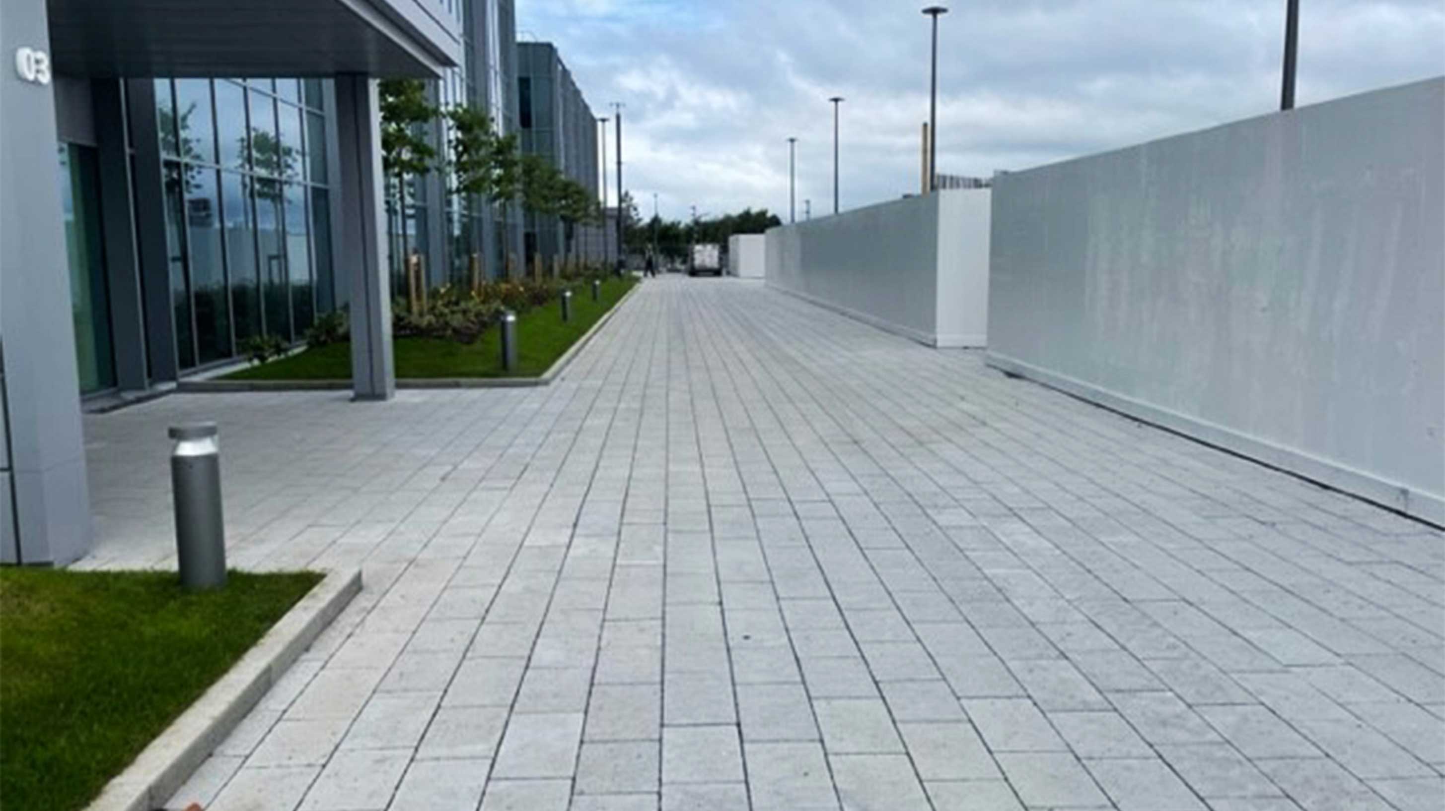 Crown square building with Bauder Bakor hot melt roofing system