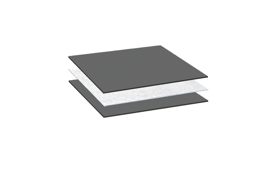 Layer breakdown of Liquitec cold, flat roof system