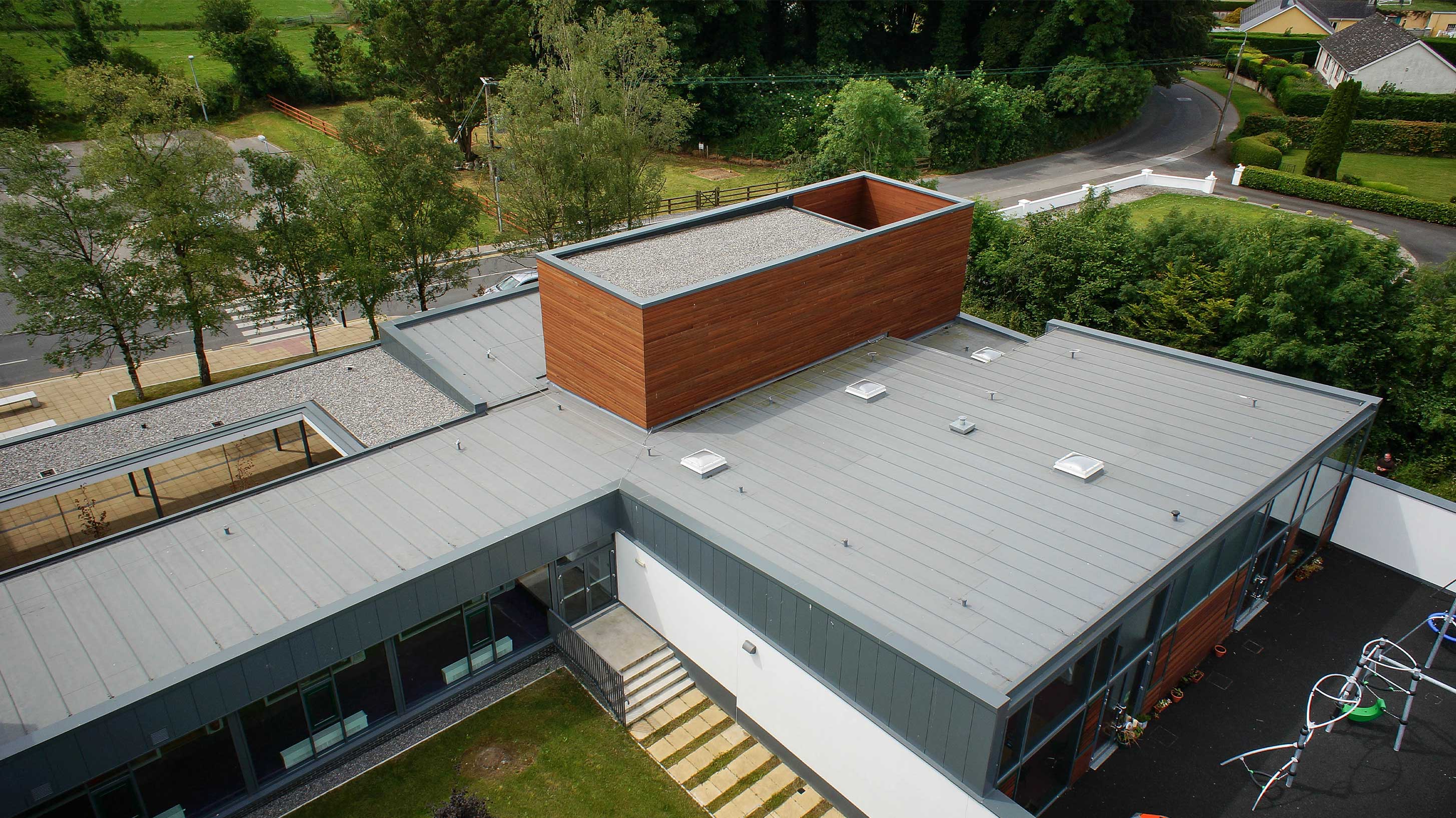 Borrisokane Community College with Bauder Thermofol PVC system
