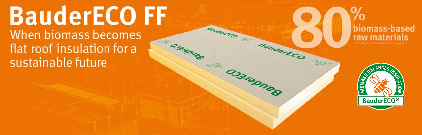BauderECO FF warm roof insulation