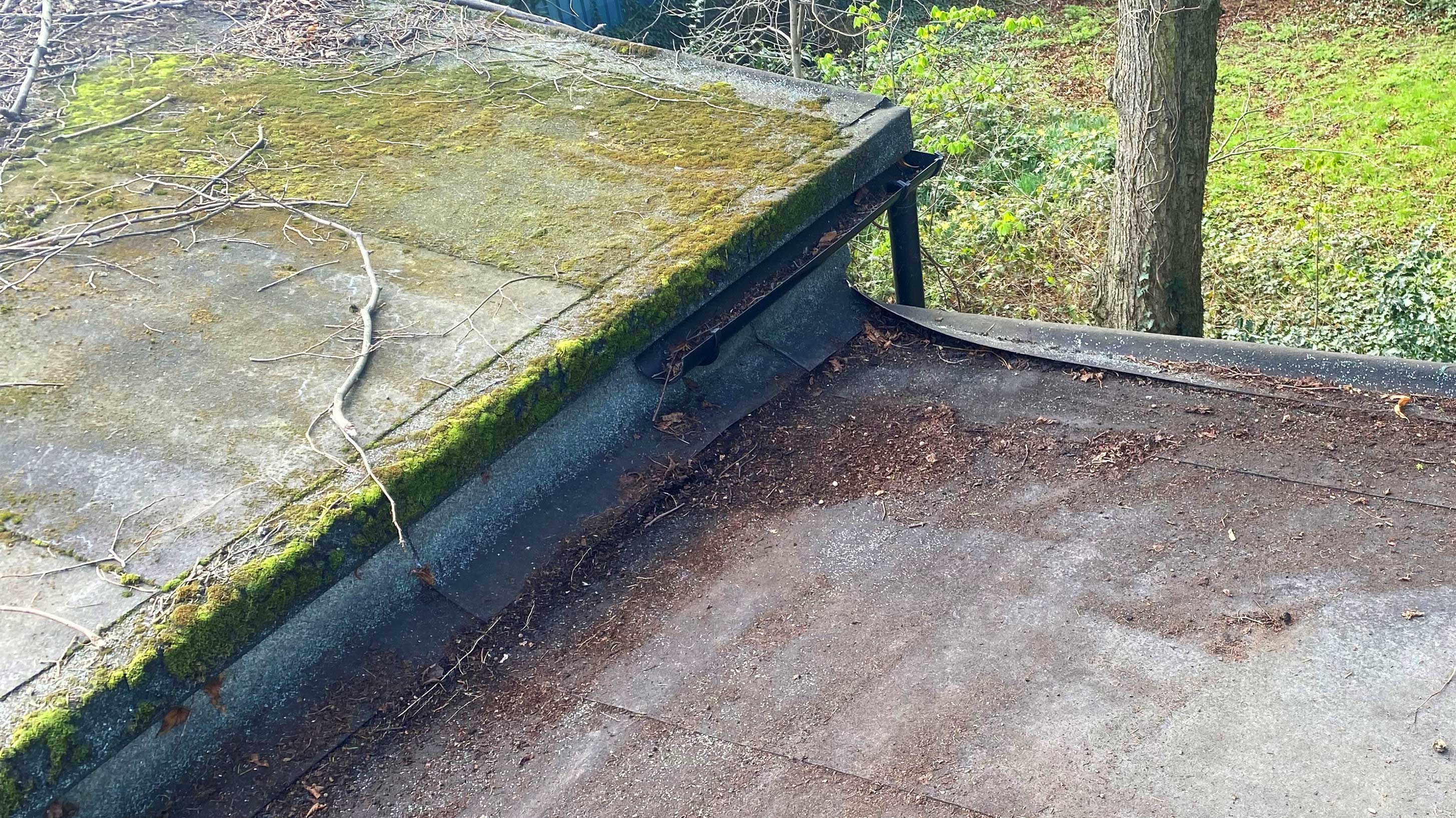 Vandalised roof top