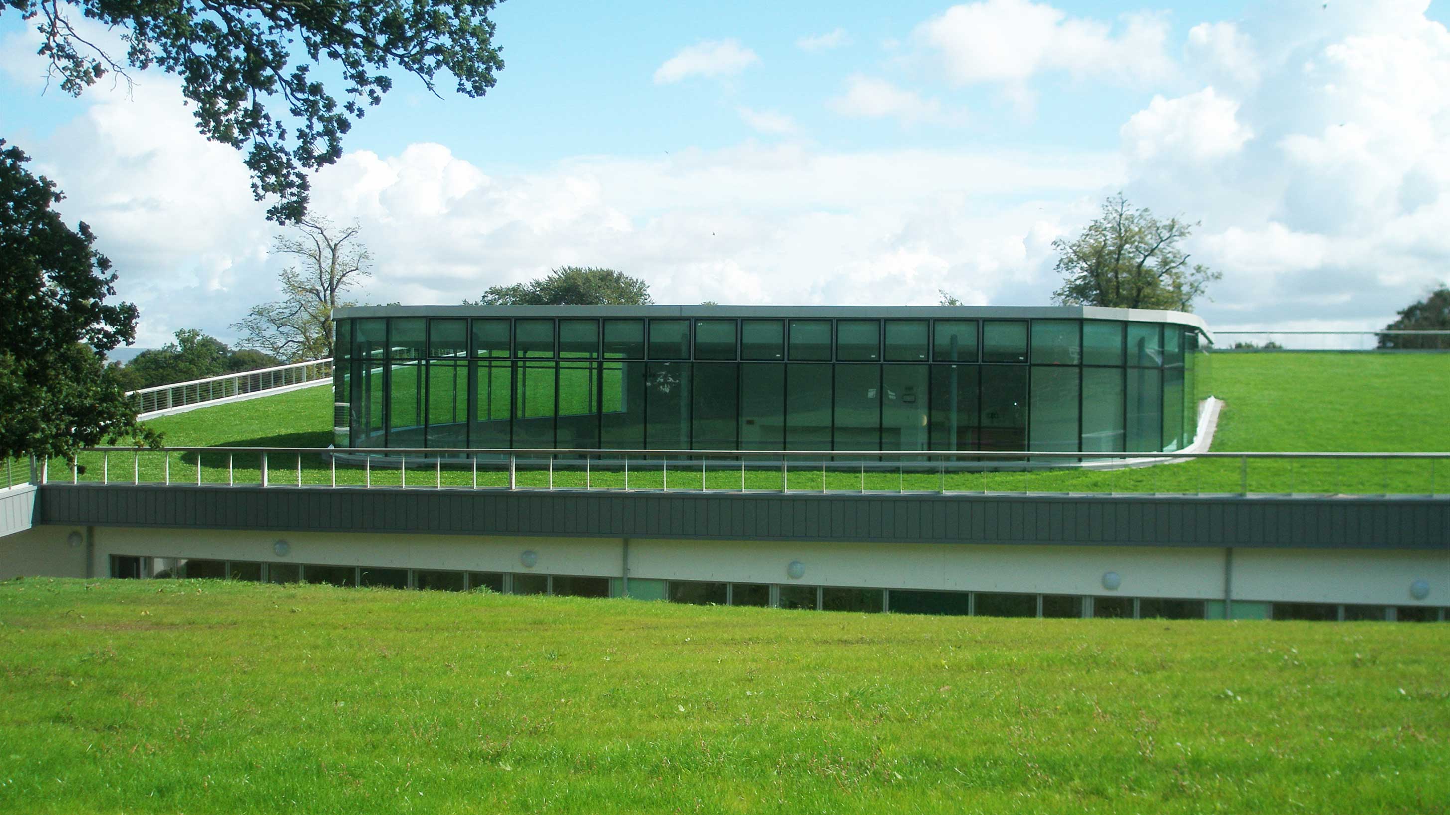Modern Animal Hospital with intensive landscaping 