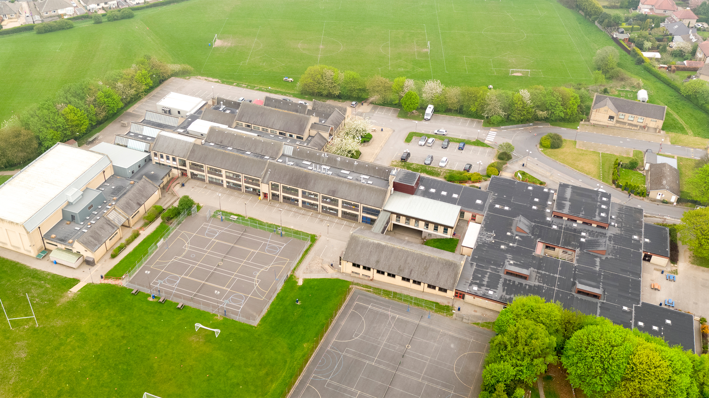 Brighouse High School Bauder Total Roof System (BTRS) and BauderDOME rooflights 