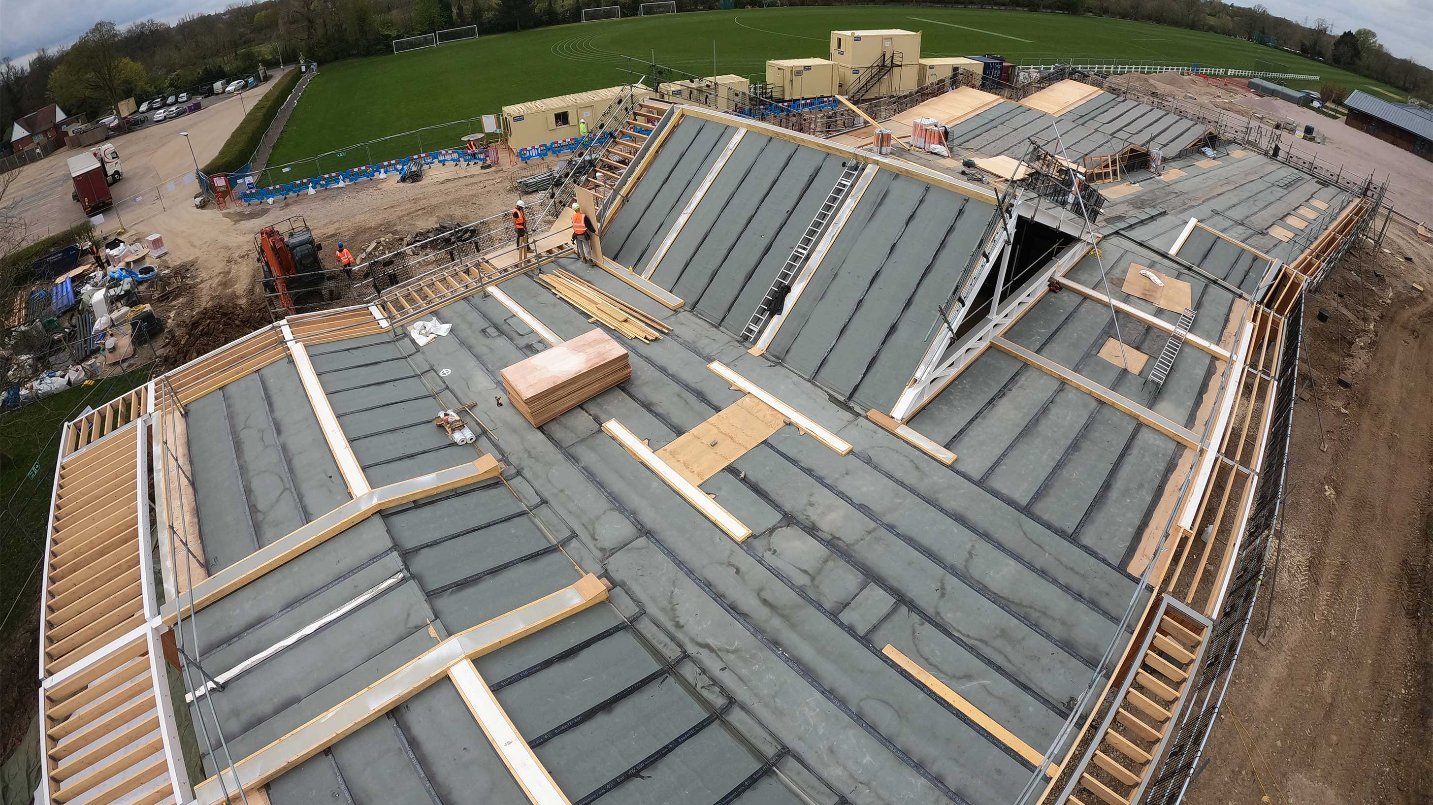 Haberdashers’ Boys’ Pre-Preparatory School aerial view of build in progress