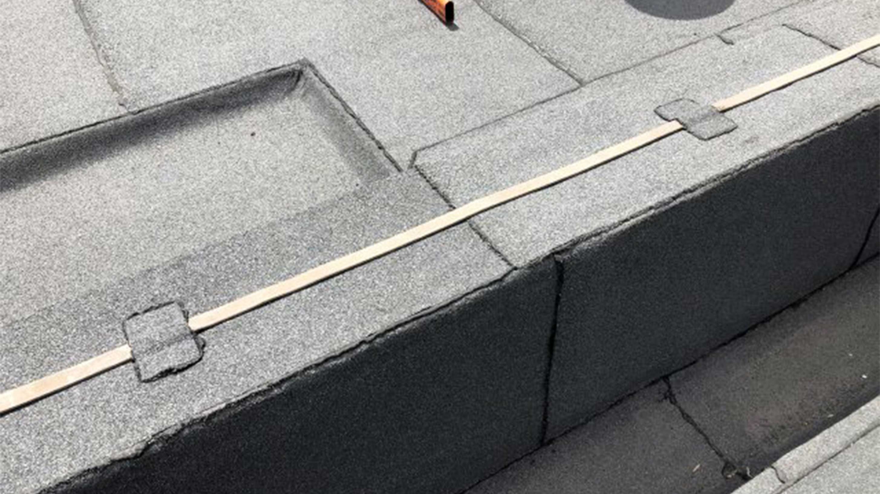 Roof at Cranbrook Primary School with Bauder Total Roof System installed with tapered insulation in place.