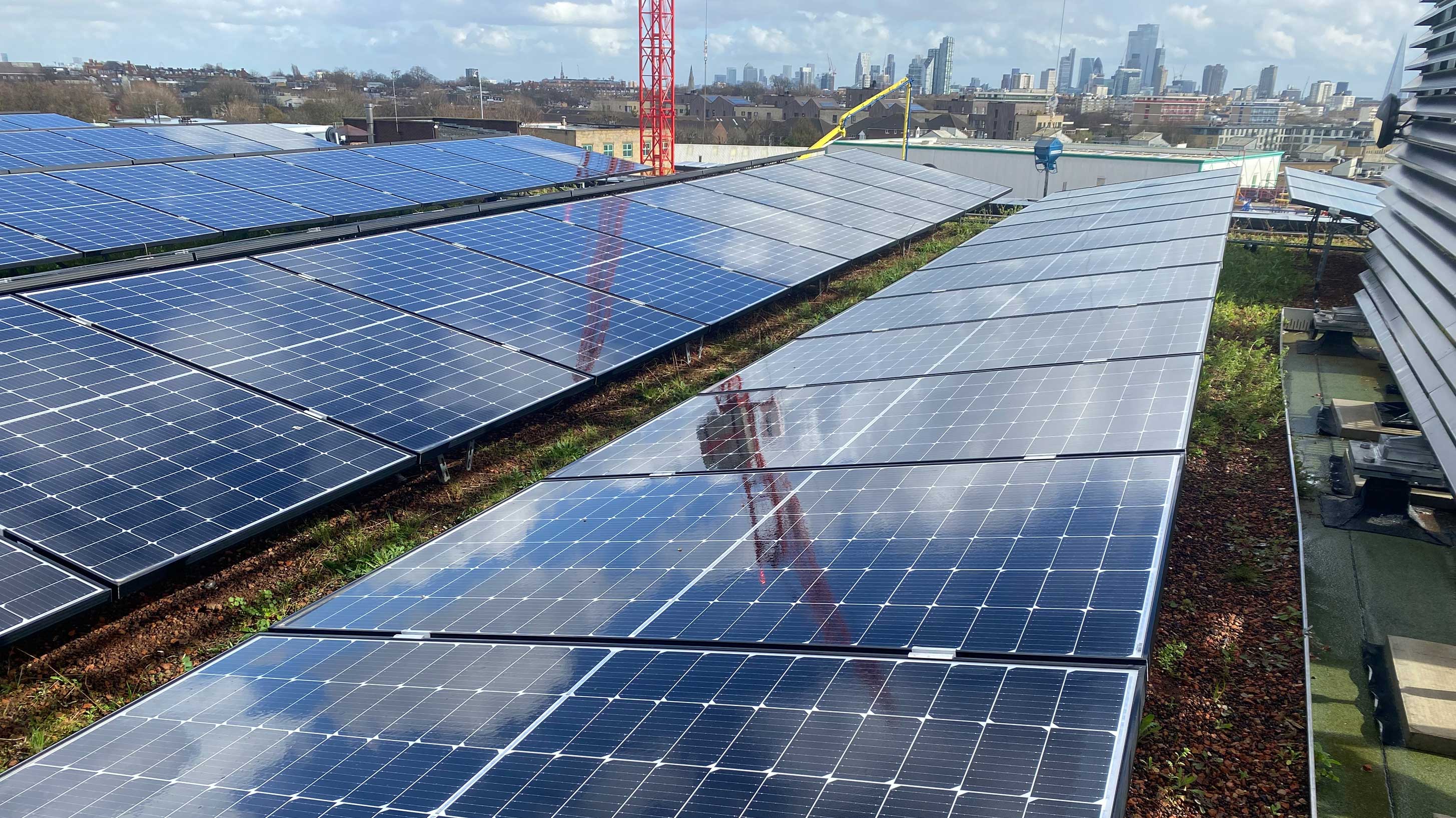 98 to 124 Brewery Road with Bauder total green roof system