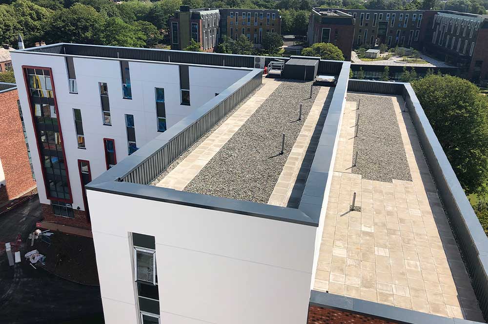 Roof completed with Hot Melt waterproofing system