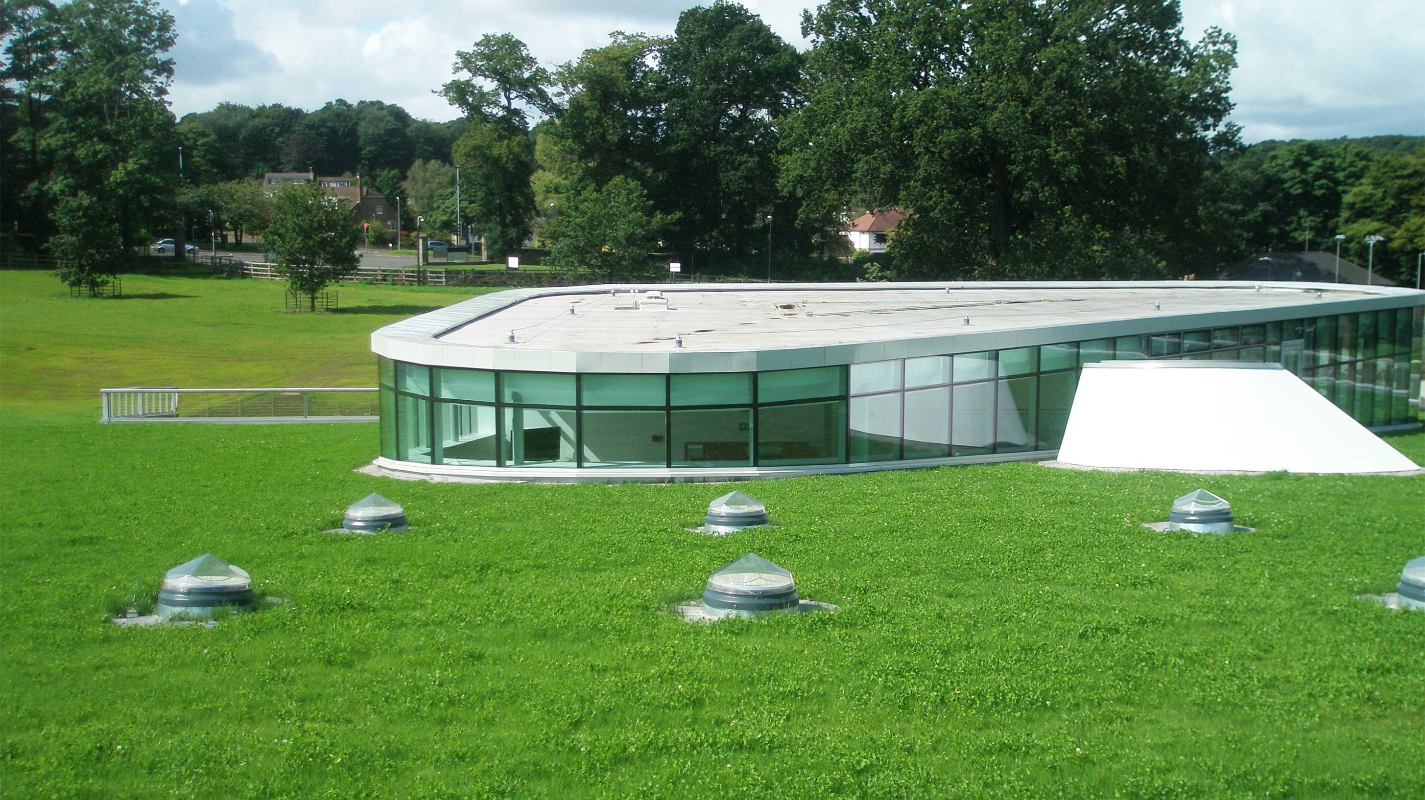 Modern Animal Hospital with intensive landscaping 