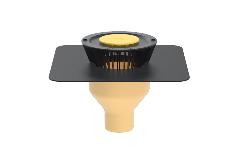 Compact vertical outlet DN100