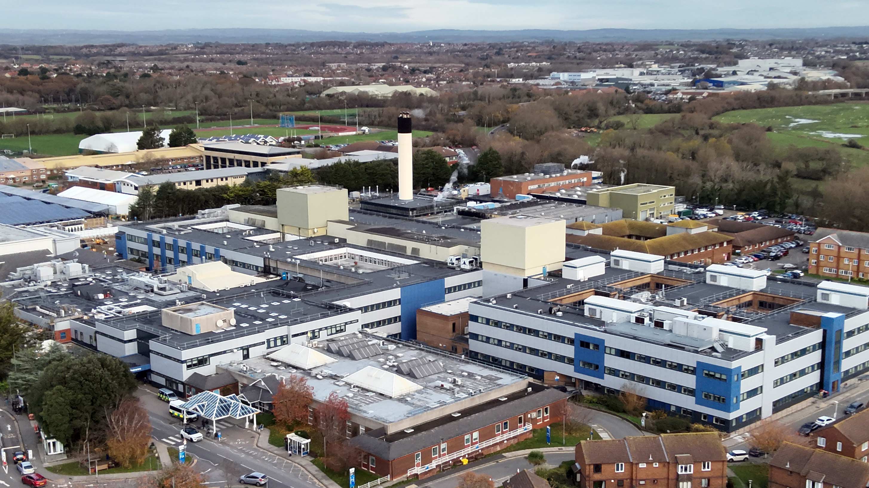 Eastbourne Hospital Roof after refurbishment