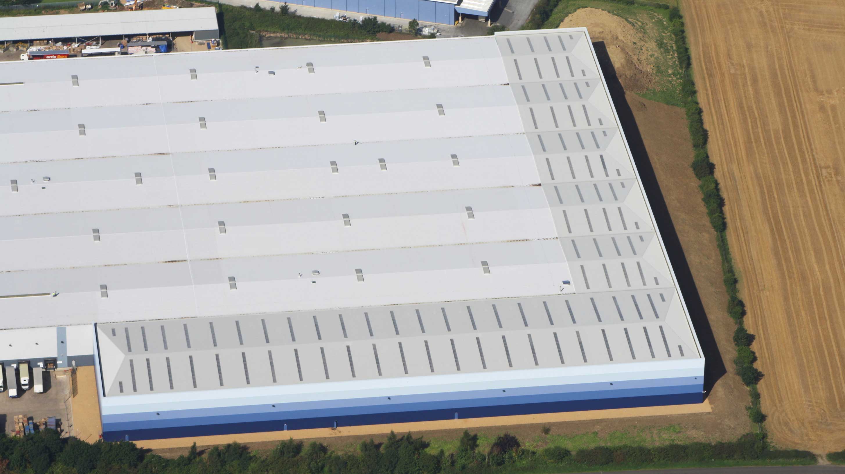 Aerial view of Primark Distribution Centre