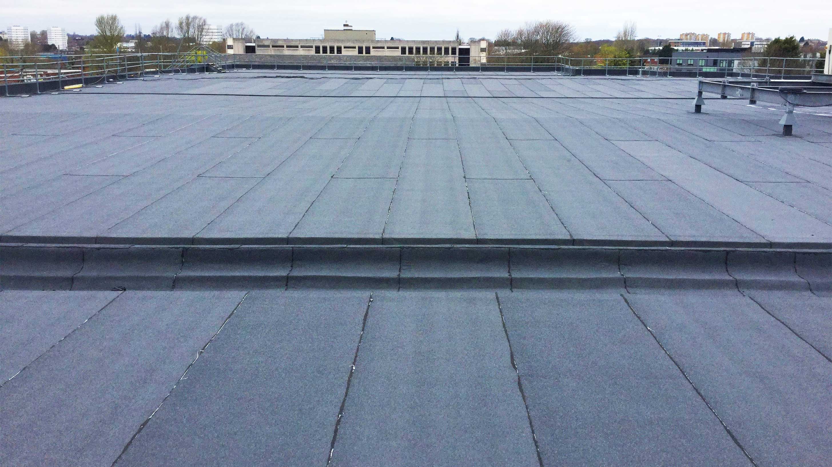 Chelmsley Wood Shopping Centre Roof with bauderflex bituminous waterproofing system