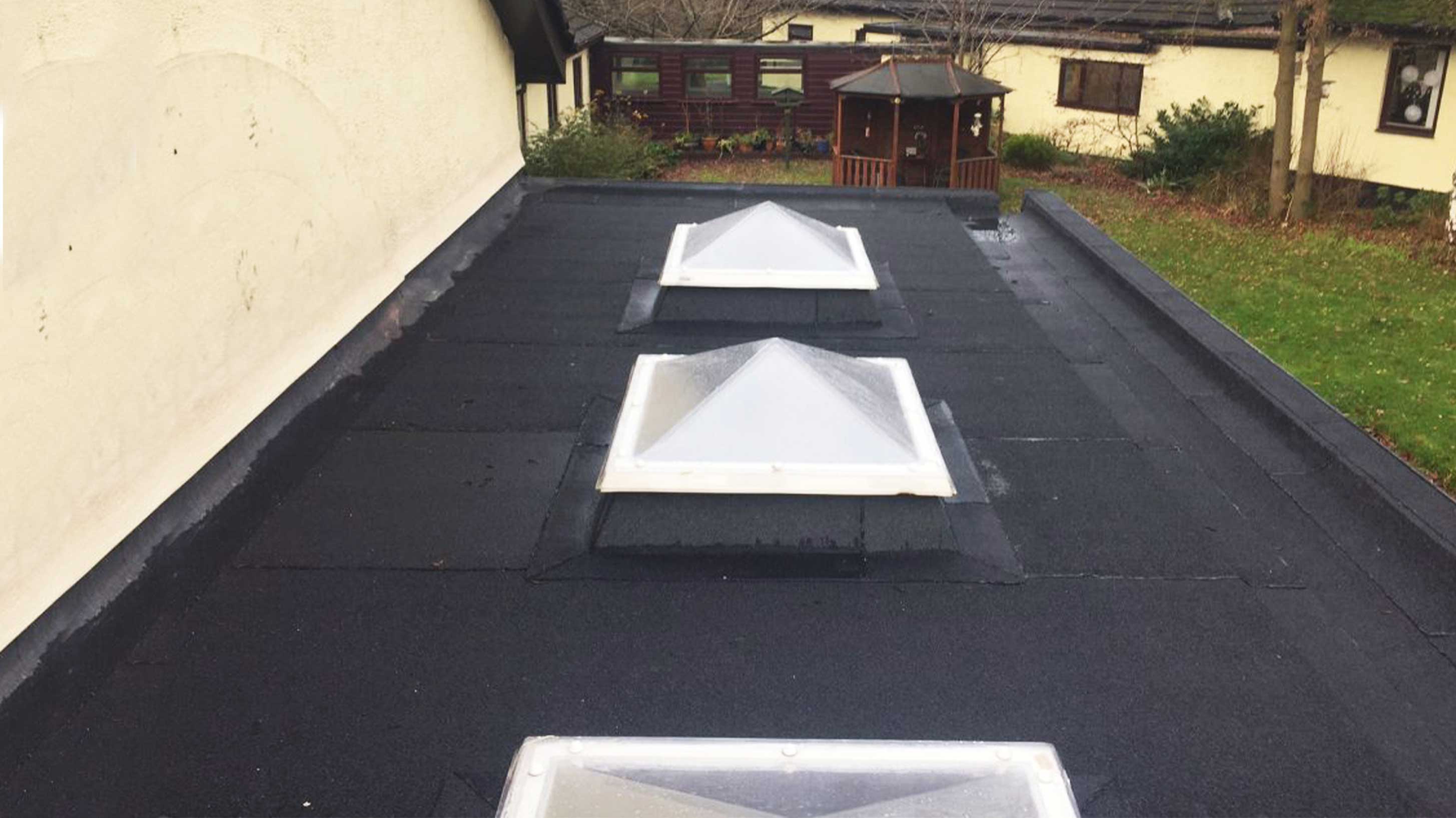 CRASH charity hospice rooftop with Bauder rooflights installed