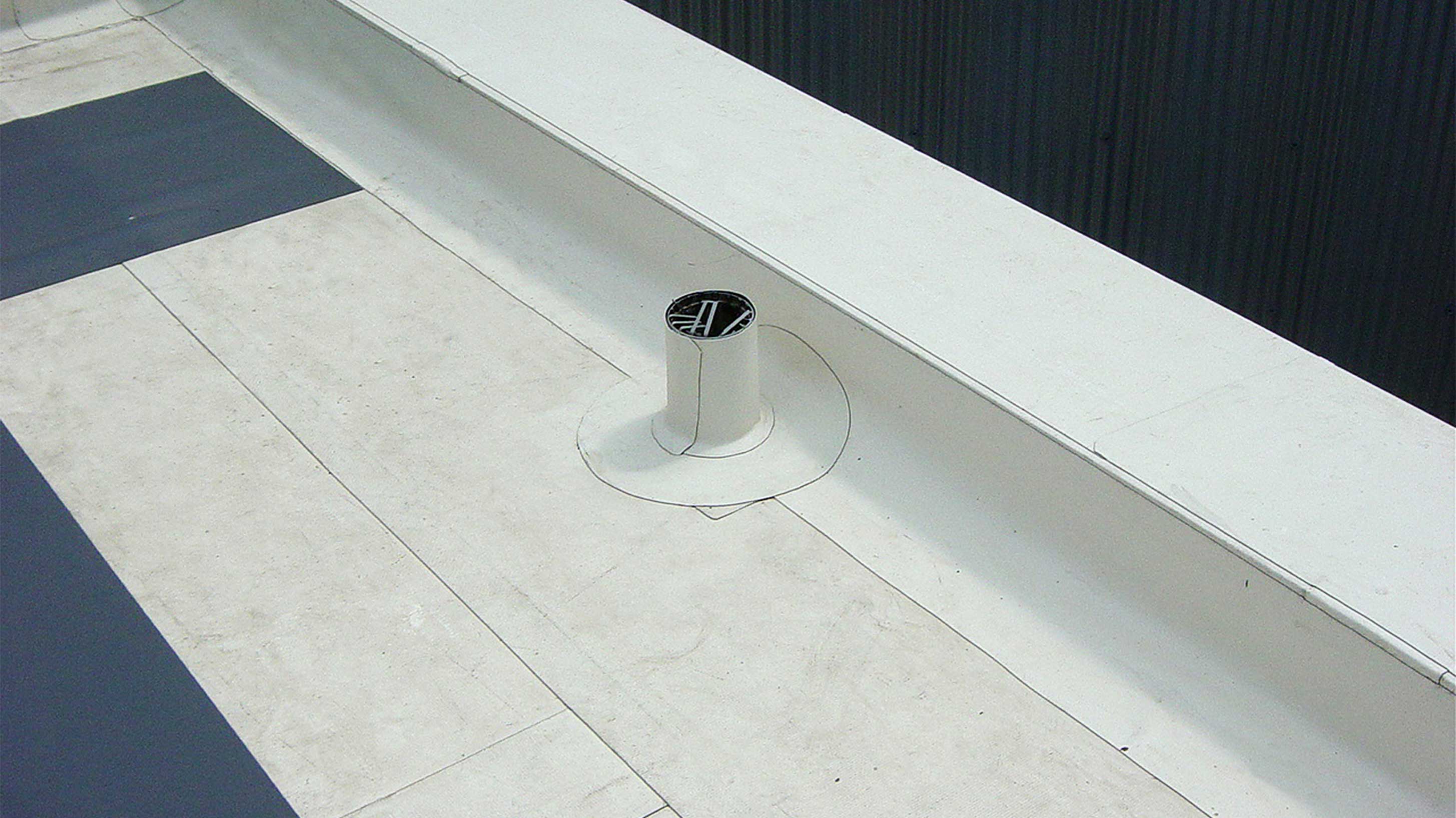 Roof of HMP Pentonville with BauderThermoplan FPO single ply waterproofing system installed