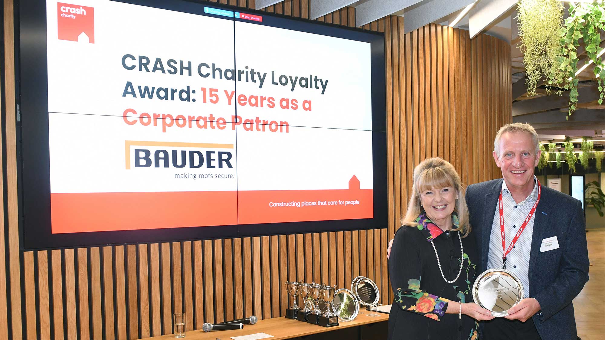 CRASH Charity loyalty award winner 2023