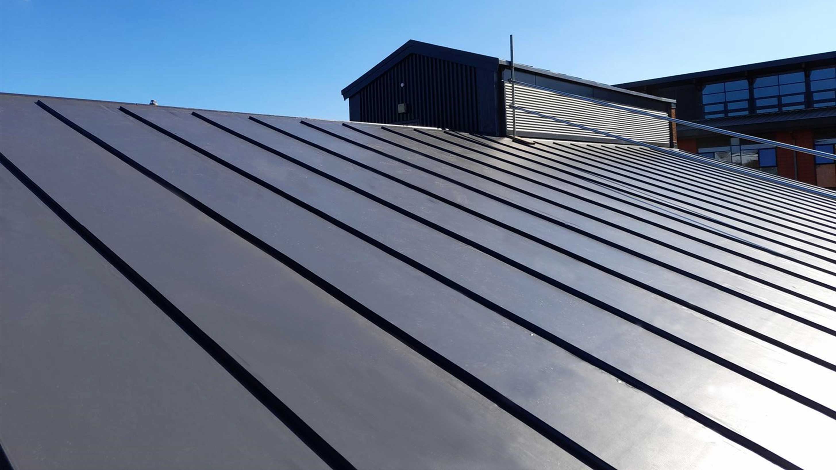 West Suffolk College roof with BauderThermofol single ply waterproofing system