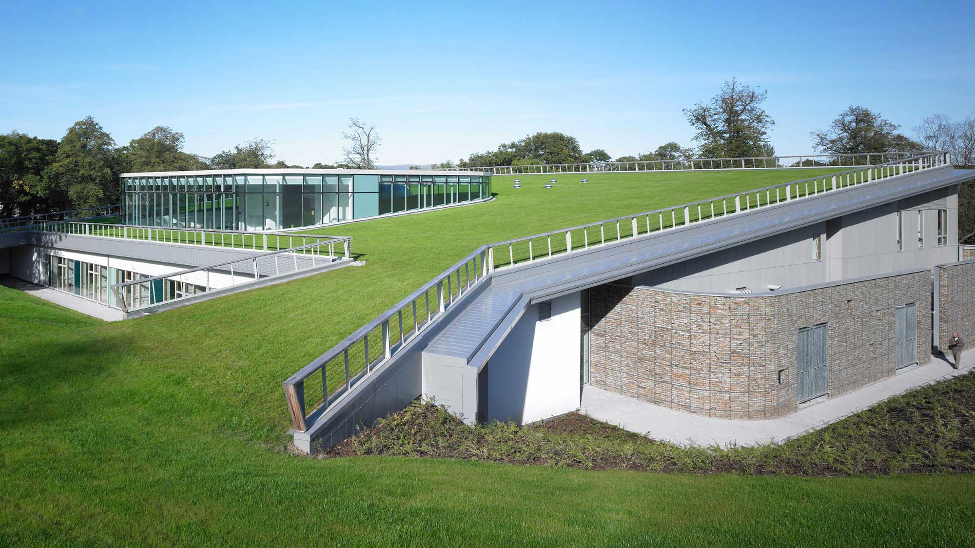 Modern Animal Hospital with intensive landscaping 