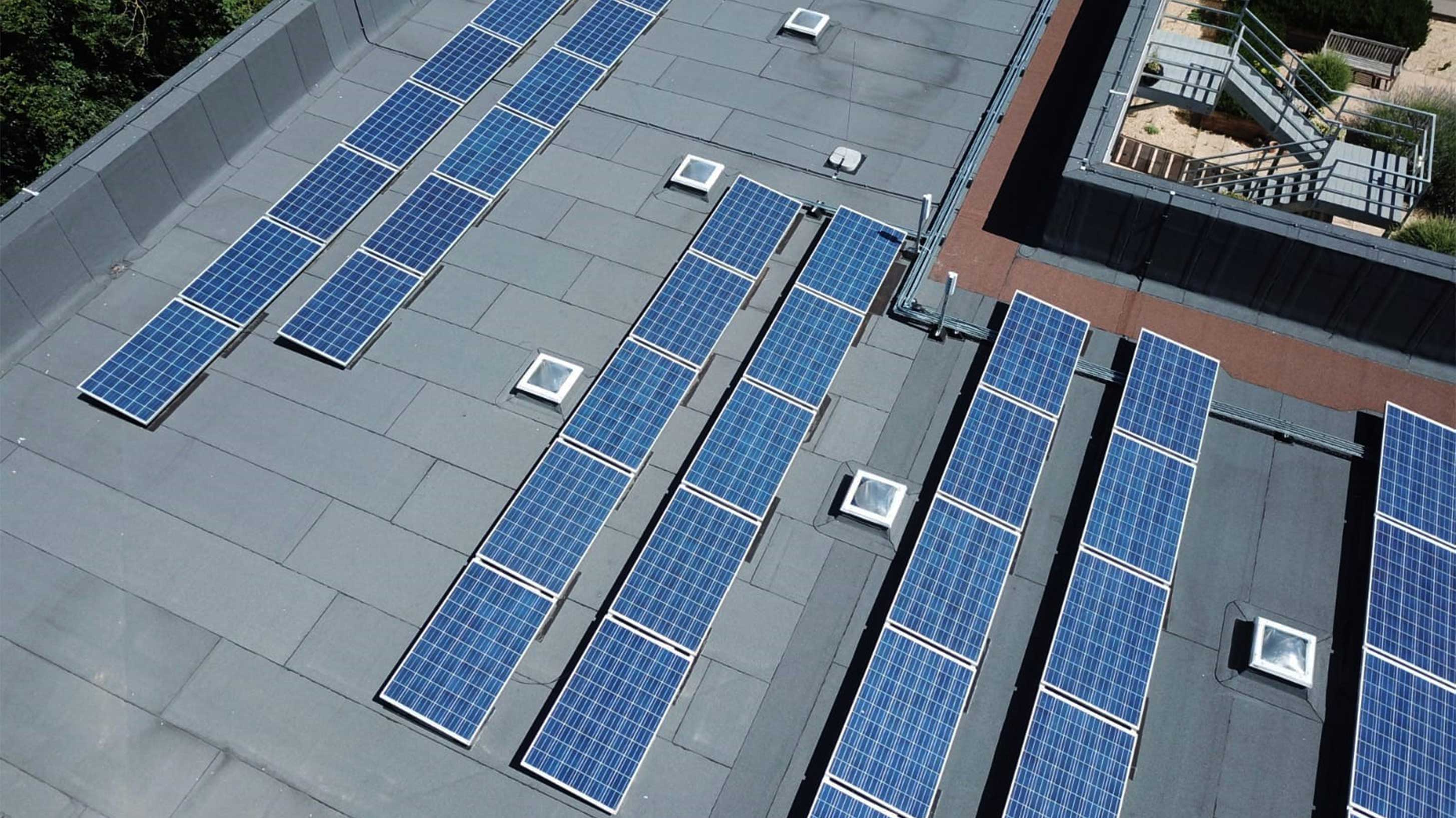 Array of Solar Panels on Priestley House