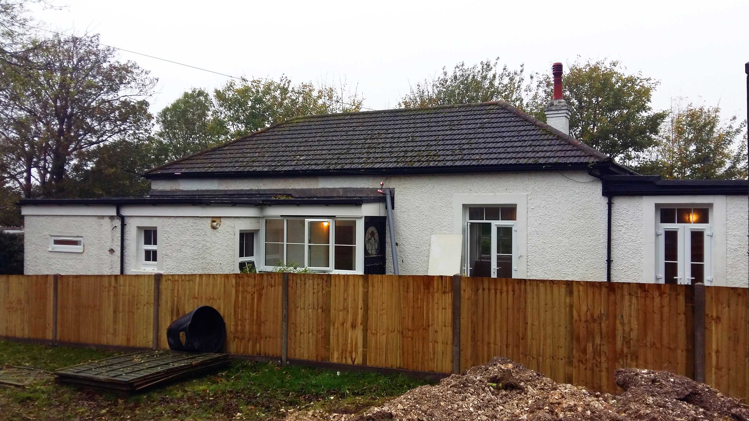Emmaus Brighton charity project house with new fence