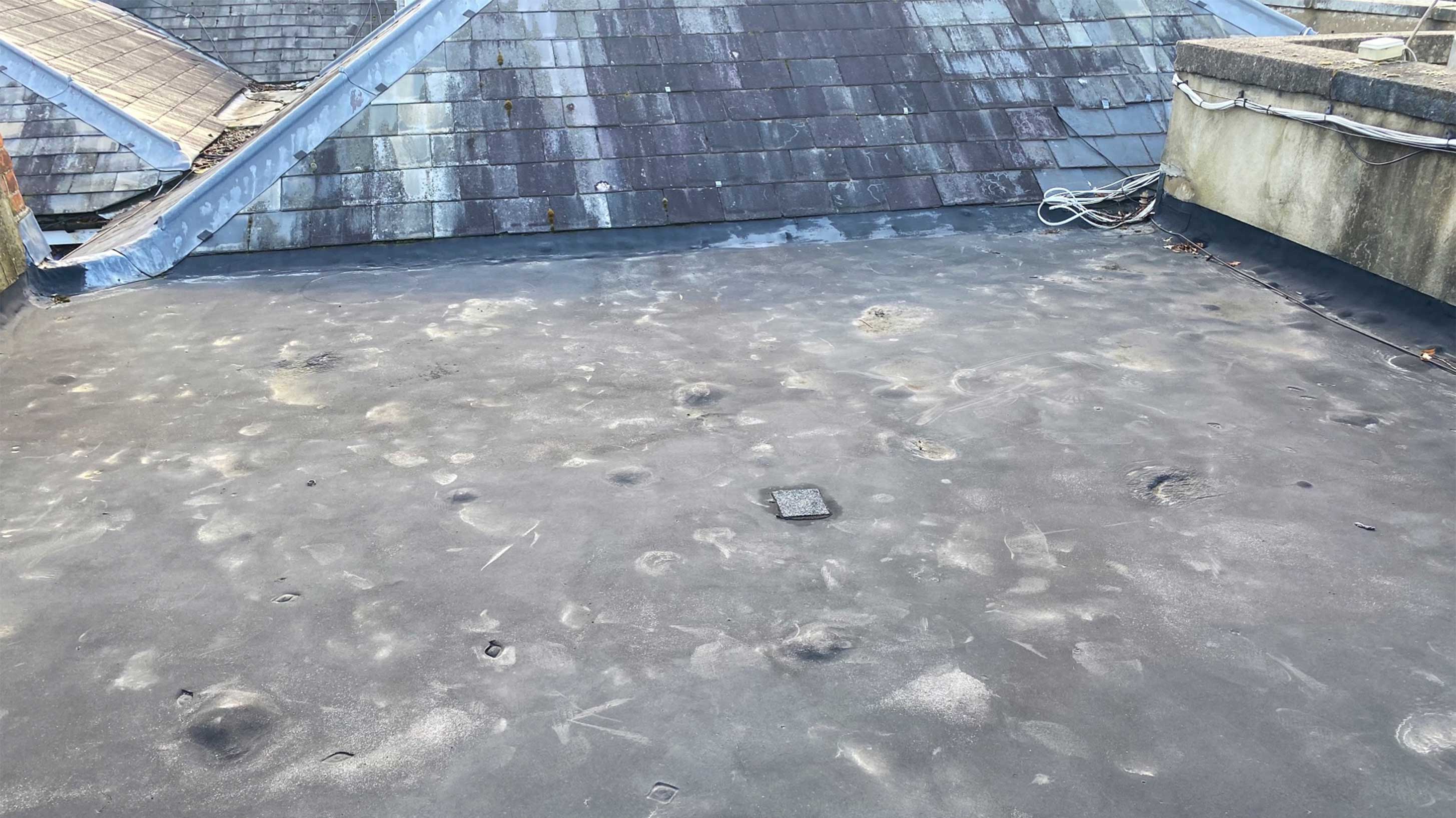Deteriorating rooftop 