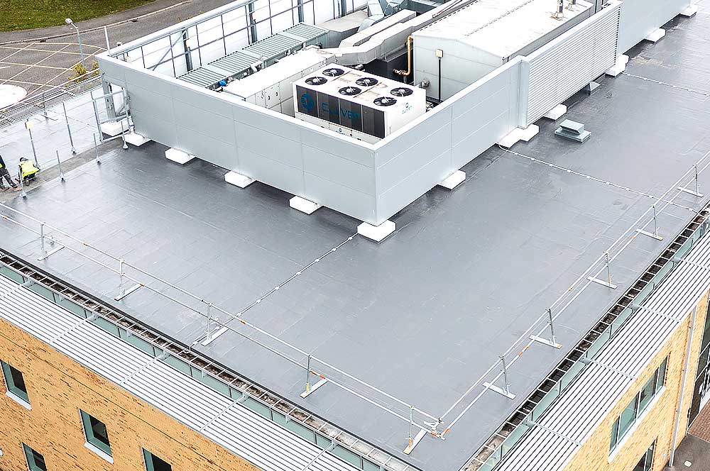 Cold applied liquid waterproofing used to refurbish a roof