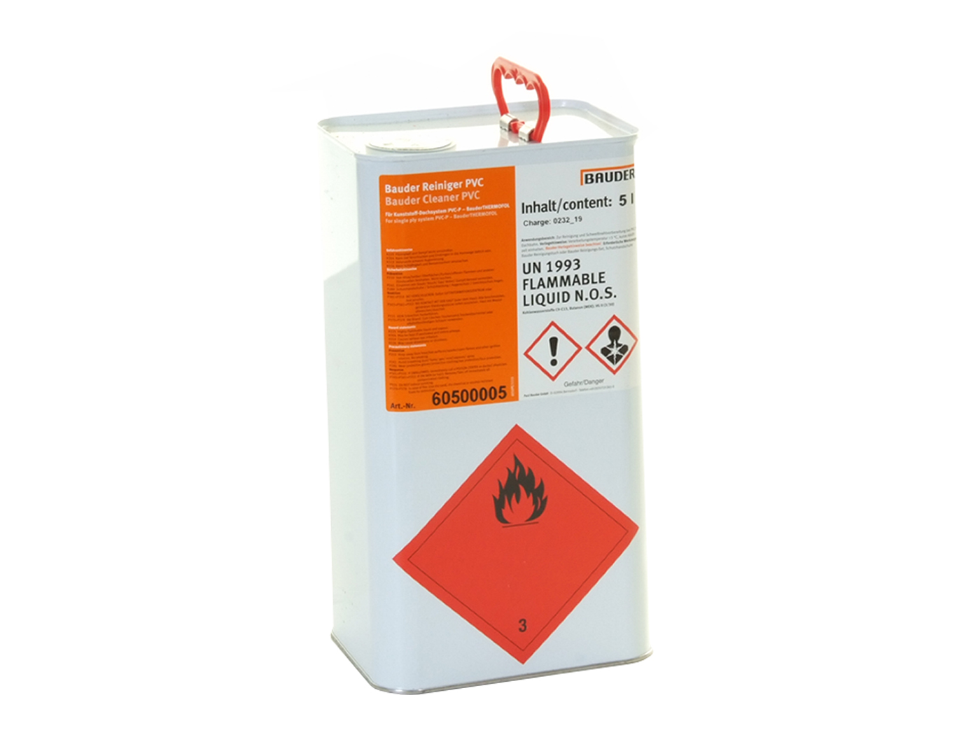 Bauder thermofol pvc cleaner tin