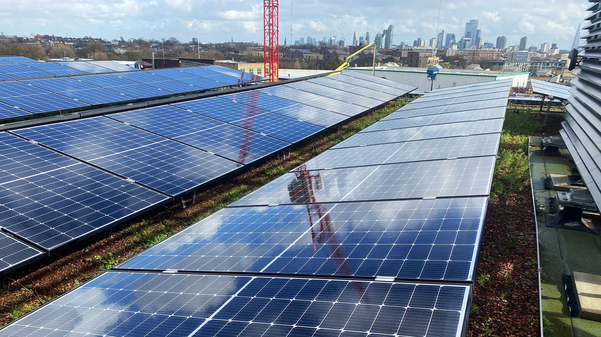 98 to 124 Brewery Road with Bauder total green roof system