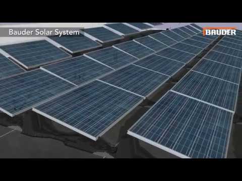 How the Bauder solar PV array is installed